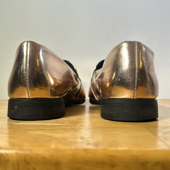 Forever 21 Electric Rose Gold Pointed Toe Loafers - Picture 3 of 7